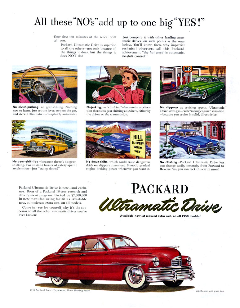 1950 Packard Auto Advertising